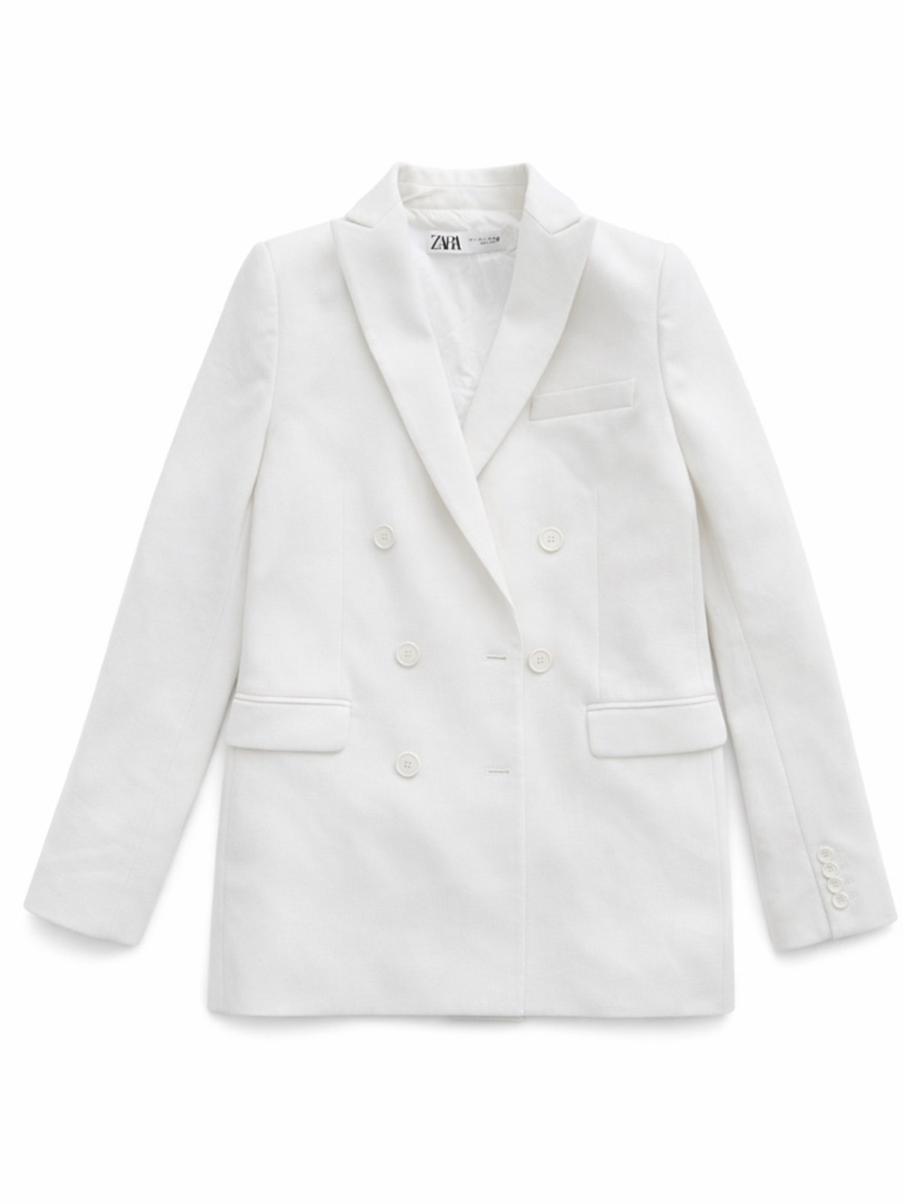 White Women's Tailored Blazer Jacket